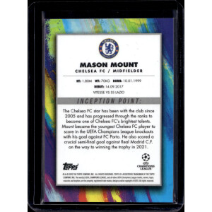 Mason Mount 2021/22 Topps Inception Star Quality Green 60/99