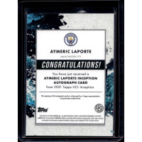 Aymeric Laporte 2020/21 Topps Inception Star Quality Green Auto /99