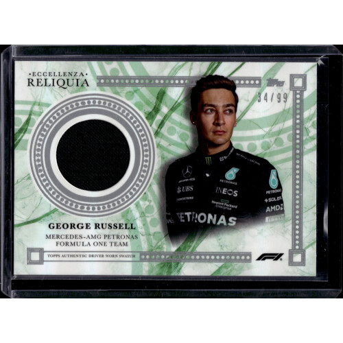 George Russell 2023 Topps F1 Eccellenza Driver Worn Swatch /99 Mercedes