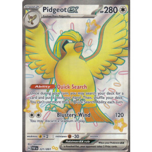 Pidgeot ex - PAF EN - 221/091 - Shiny Ultra Rare