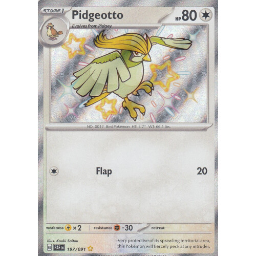 Pidgeotto - PAF EN - 197/091 - Shiny Rare