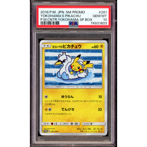 Yokohamas Pikachu - #281 SM-P Promo Yokohama Special Box...