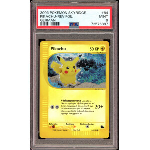 Pikachu - Reverse Holo - #84 Skyridge - Deutsch - PSA 9 MT