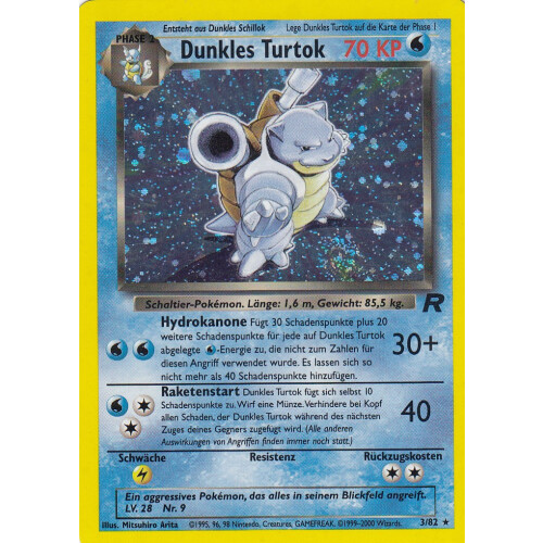 Dunkles Turtok - 3/82 - Holo - Excellent