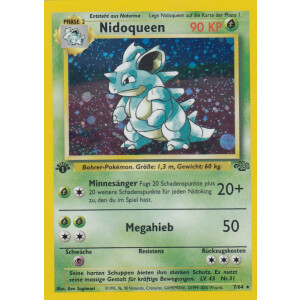 Nidoqueen - 7/64 - Holo 1st Edition - Excellent