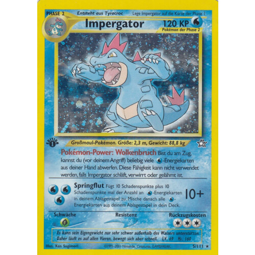 Impergator - 5/111 - Holo 1st Edition - Played
