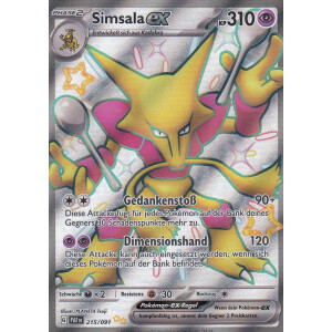 Simsala ex - PAF DE - 215/091 - Shiny Ultra Rare