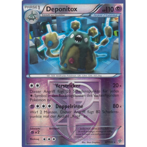 Deponitox - 67/135 - Reverse Holo
