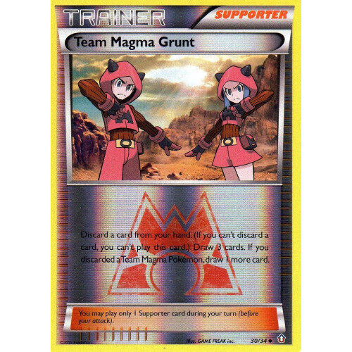 Team Magma Grunt - 30/34 - Reverse Holo