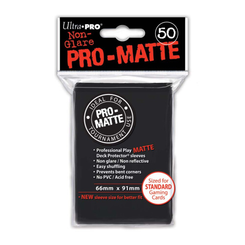 Ultra Pro Pro Matte Black - 50 Sleeves