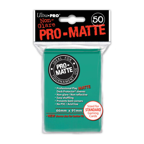 Ultra Pro Pro Matte Aqua - 50 Sleeves