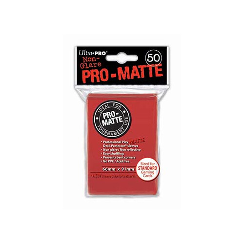 Ultra Pro Pro Matte Red - 50 Sleeves
