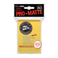 Ultra Pro Pro Matte Yellow - 50 Sleeves