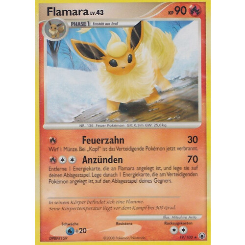 Flamara - 19/100 - Reverse Holo