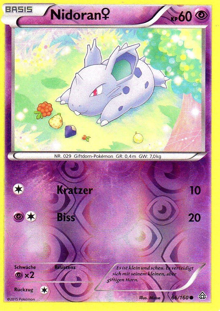 Nidoran W 66/160 Reverse Holo