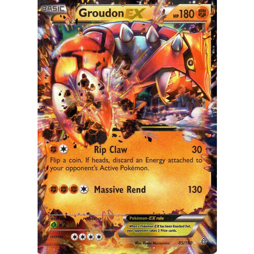 Groudon-EX - 85/160 - EX
