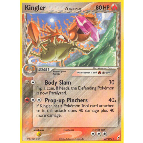 Kingler - 22/100 - Rare