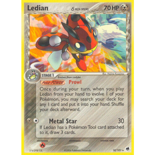 Ledian - 18/101 - Rare
