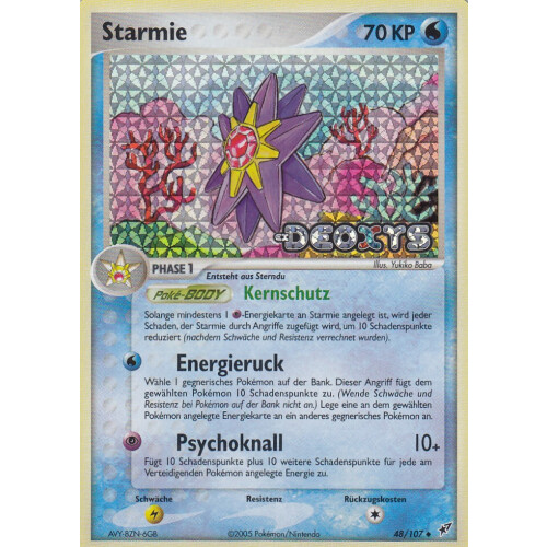 Starmie - 48/107 - Reverse Holo