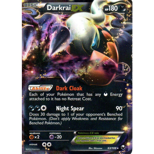 Darkrai EX - 63/108 - EX