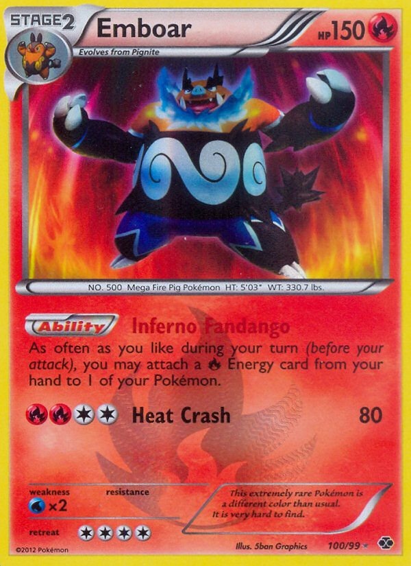 Emboar - 100/99 - Shiny - Good