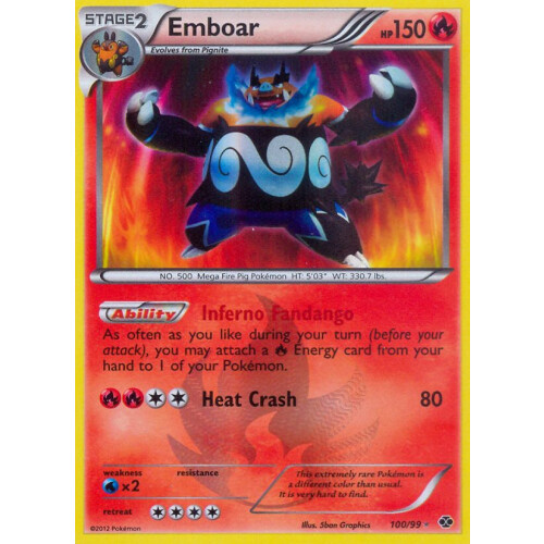 Emboar - 100/99 - Shiny - Good