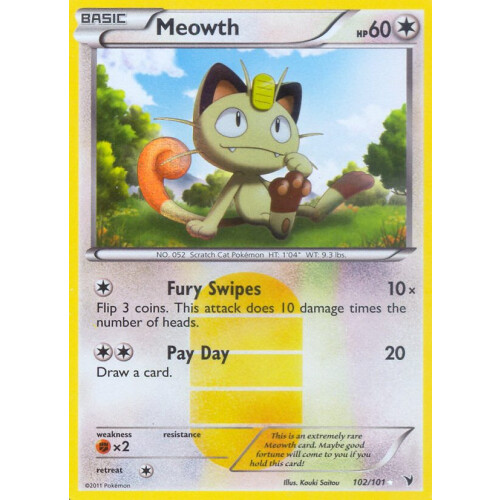 Meowth - 102/101 - Shiny