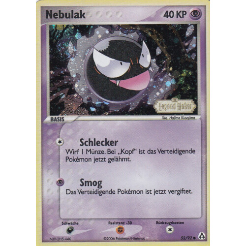 Nebulak - 52/92 - Reverse Holo