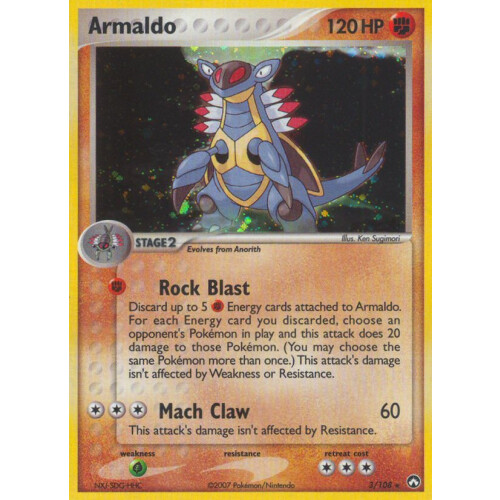 Armaldo - 3/108 - Holo