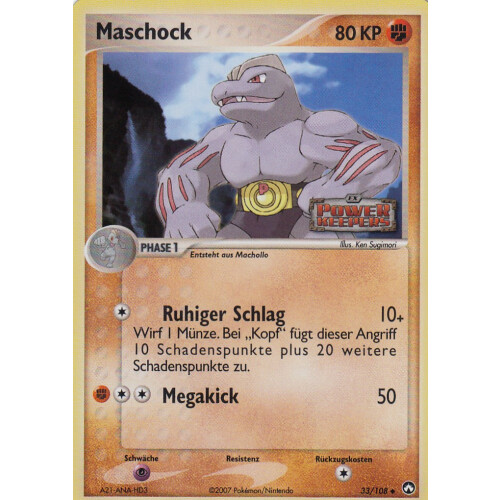Maschock - 33/108 - Reverse Holo