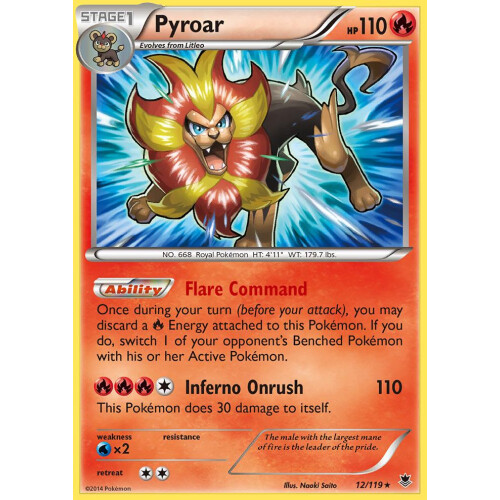 Pyroar - 12/119 - Holo