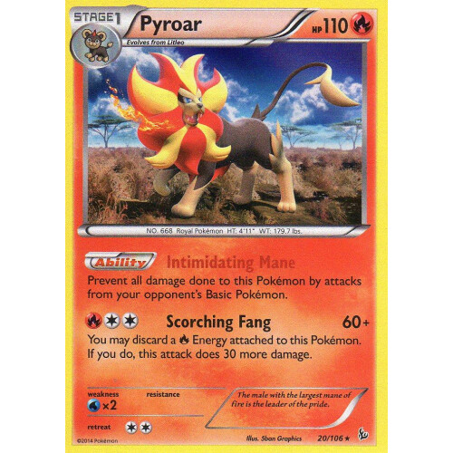 Pyroar - 20/106 - Holo