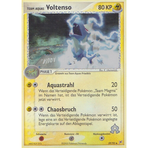 Team Aquas Voltenso - 29/95 - Reverse Holo