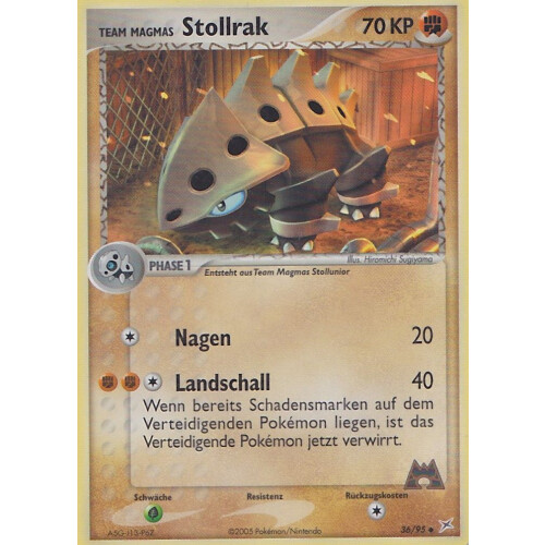 Team Magmas Stollrak - 36/95 - Reverse Holo