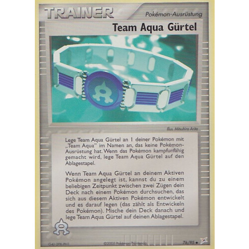 Team Aqua Gürtel - 76/95 - Reverse Holo