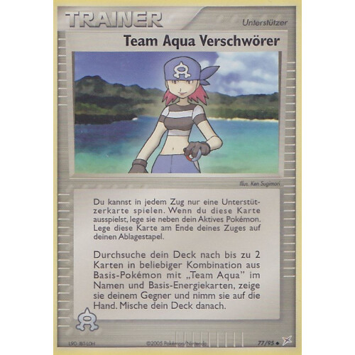 Team Aqua Verschwörer - 77/95 - Reverse Holo