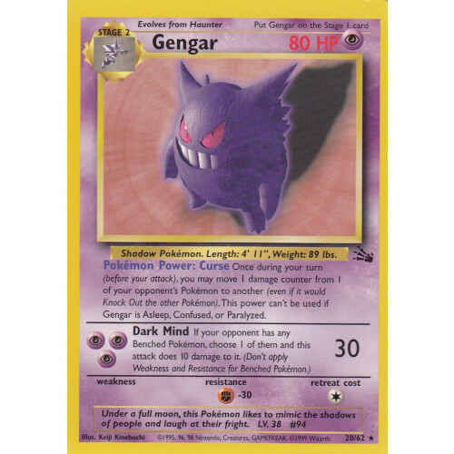 Gengar - 20/62 - Rare