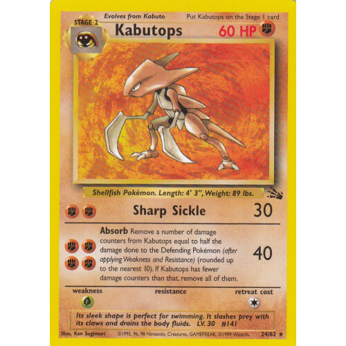 Kabutops - 24/62 - Rare