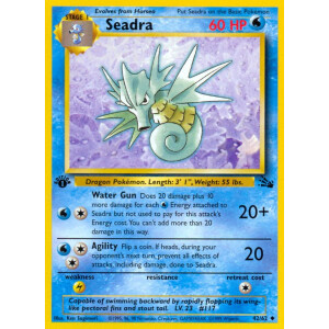 Seadra - 42/62 - Uncommon 1st Edition