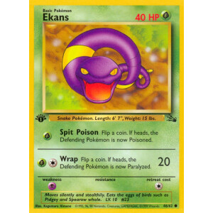 Ekans - 46/62 - Common 1st Edition