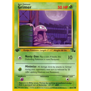 Grimer - 48/62 - Common 1st Edition