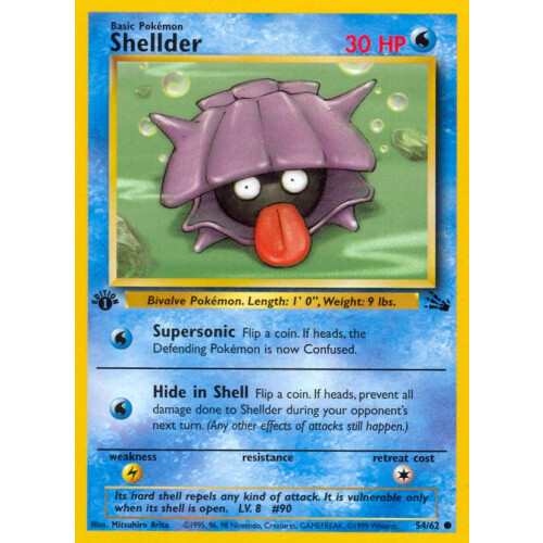 Shellder - 54/62 - Common 1st Edition