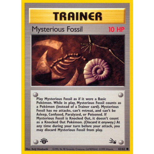 Mysterious Fossil - 62/62 - Common 1st Edition