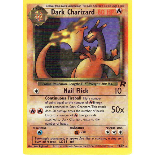 Dark Charizard - 21/82 - Rare