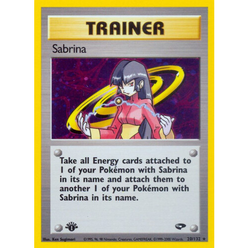 Sabrina - 20/132 - Holo 1st Edition
