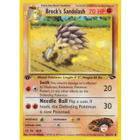 Brocks Sandslash - 36/132 - Uncommon 1st Edition