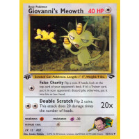 Giovannis Meowth - 43/132 - Uncommon 1st Edition