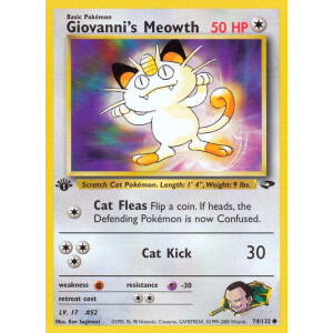 Giovannis Meowth - 74/132 - Common 1st Edition