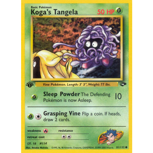 Kogas Tangela - 81/132 - Common 1st Edition