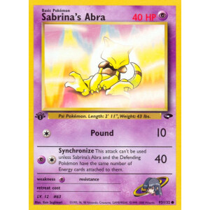 Sabrinas Abra - 93/132 - Common 1st Edition
